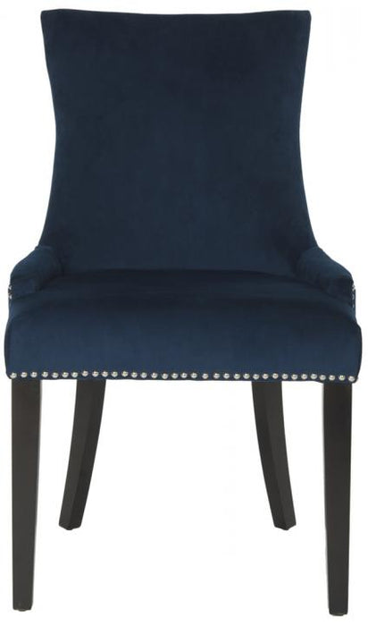 Lester 19''h Dining Chair (Set Of 2) - Silver Nail Heads/Navy - Cool Stuff & Accessories