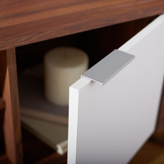 Diara 2 Shelf 2 Door Media Stand/White - Cool Stuff & Accessories