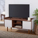 Diara 2 Shelf 2 Door Media Stand/White - Cool Stuff & Accessories