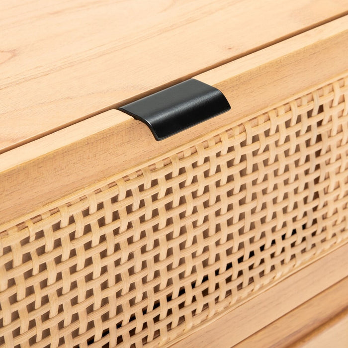 Baisley 2 Drawer Rattan Nightstand