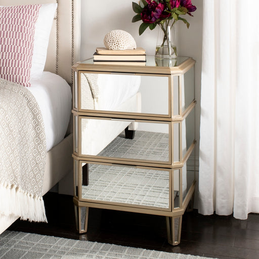 Giana 3 Drawer Mirrored Nightstand - Cool Stuff & Accessories