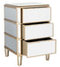 Giana 3 Drawer Mirrored Nightstand - Cool Stuff & Accessories