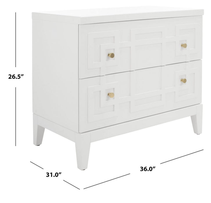 Luiza 2 Drawer Nightstand - Cool Stuff & Accessories