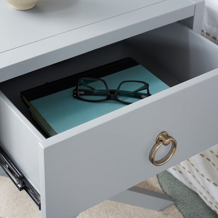 Odilia 1 Drawer Nightstand/ Grey