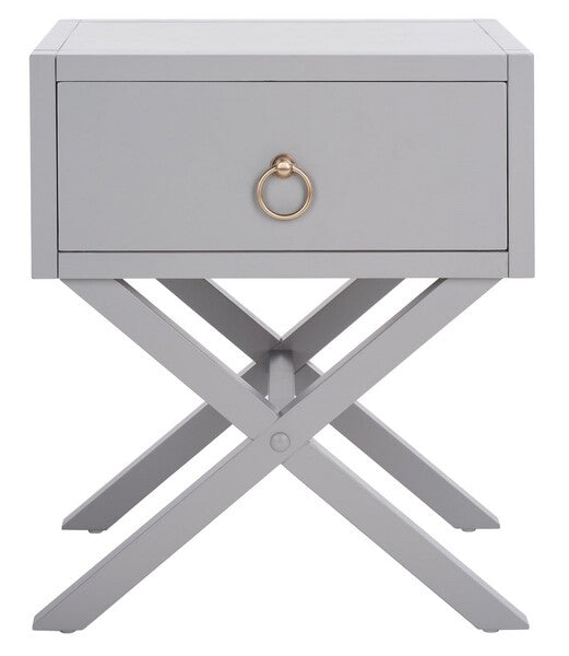 Odilia 1 Drawer Nightstand/ Grey