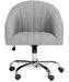Themis Linen Chrome Leg Swivel Office Chair - Cool Stuff & Accessories