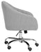 Themis Linen Chrome Leg Swivel Office Chair - Cool Stuff & Accessories