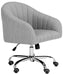 Themis Linen Chrome Leg Swivel Office Chair - Cool Stuff & Accessories