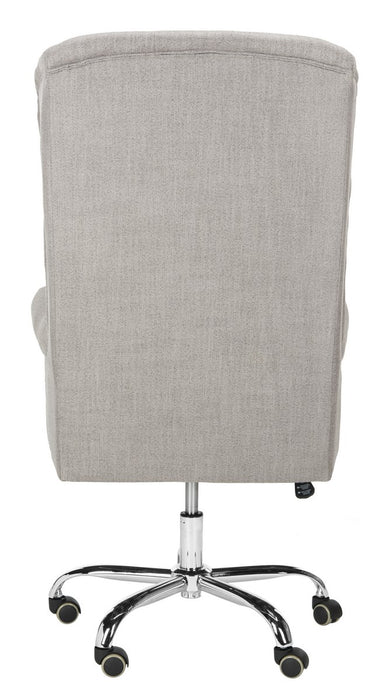 Ian Linen Chrome Leg Swivel Office Chair - Cool Stuff & Accessories