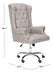 Ian Linen Chrome Leg Swivel Office Chair - Cool Stuff & Accessories