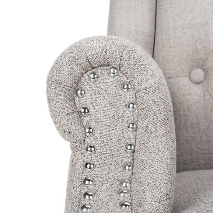 Ian Linen Chrome Leg Swivel Office Chair - Cool Stuff & Accessories