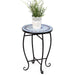Outdoor Indoor Steel Accent Plant Stand Cobalt Table - Cool Stuff & Accessories