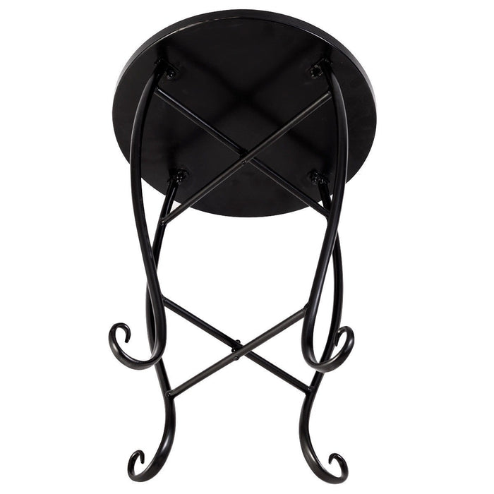 Outdoor Indoor Steel Accent Plant Stand Cobalt Table - Cool Stuff & Accessories
