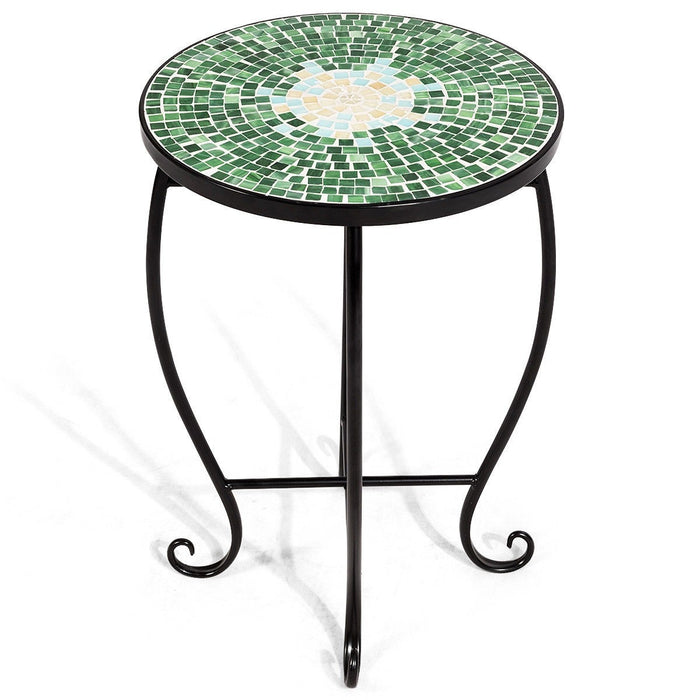Outdoor Indoor Steel Accent Plant Stand Cobalt Table - Cool Stuff & Accessories
