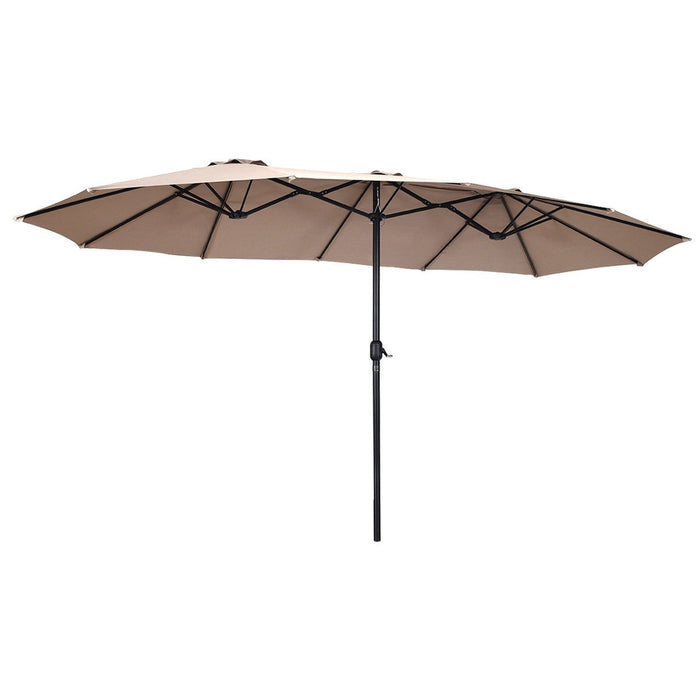 15 ft Double-Sided Outdoor Patio Umbrella with Crank without Base - Cool Stuff & Accessories