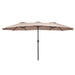 15 ft Double-Sided Outdoor Patio Umbrella with Crank without Base - Cool Stuff & Accessories