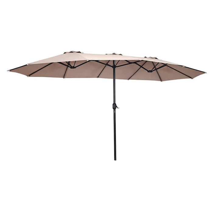 15 ft Double-Sided Outdoor Patio Umbrella with Crank without Base - Cool Stuff & Accessories