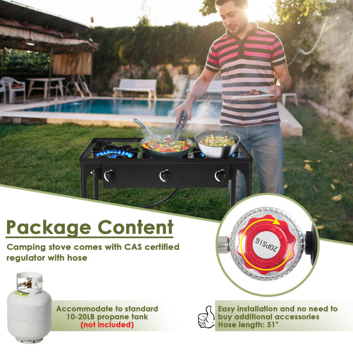 BBQ Grill 3 Burner Gas Cooker