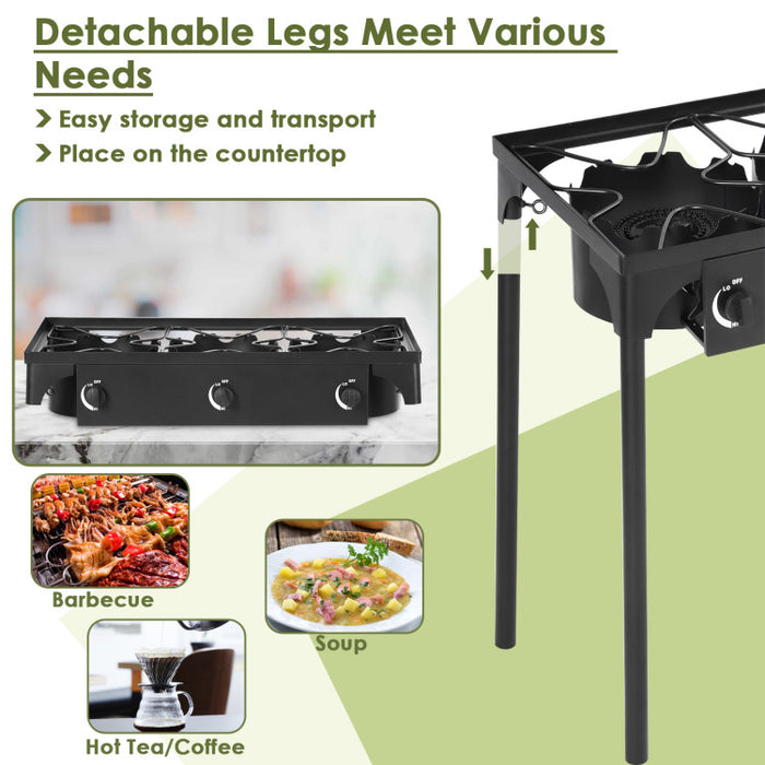 BBQ Grill 3 Burner Gas Cooker
