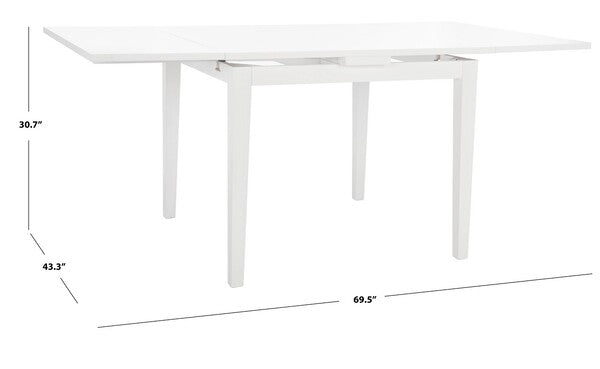 Cullen Extension Dining Table/White