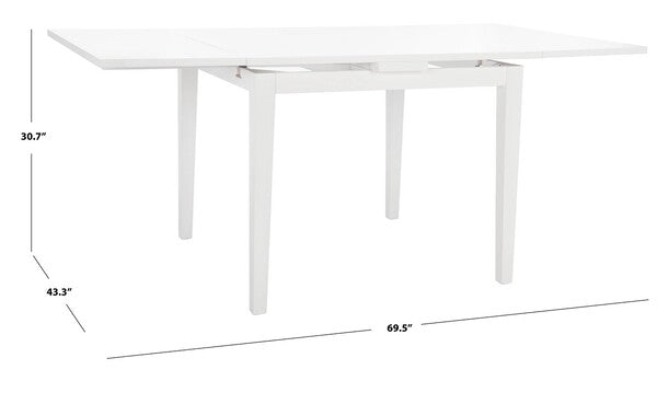 Cullen Extension Dining Table/ White