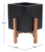 Borsla Black Planter - Cool Stuff & Accessories
