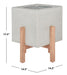 Borsla Grey Planter - Cool Stuff & Accessories