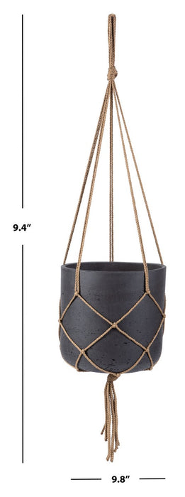 Peltria Black Hanging Planter/Black - Cool Stuff & Accessories