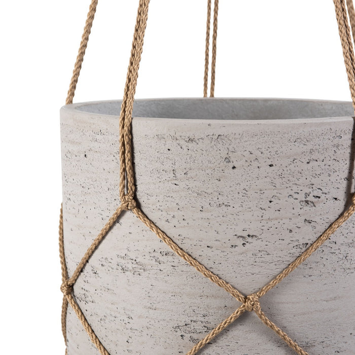 Peltria Grey Hanging Planter/Light Grey - Cool Stuff & Accessories