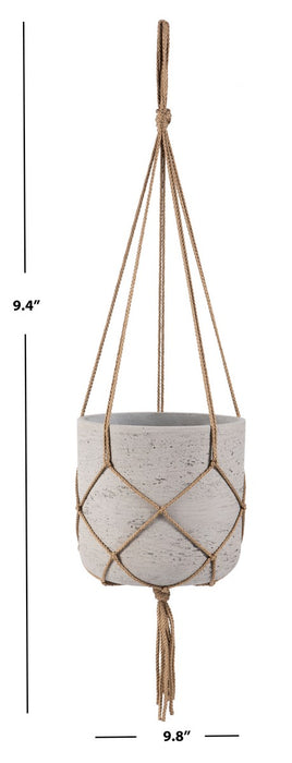 Peltria Grey Hanging Planter/Light Grey - Cool Stuff & Accessories