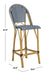Ford Indoor Outdoor French Bistro Bar Stool/Navy - Cool Stuff & Accessories