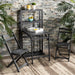 Griffen Balcony Dining Cabinet Set/Ash Grey - Cool Stuff & Accessories