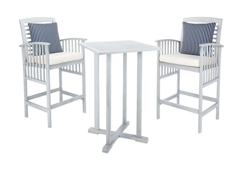 Pate 3 Piece Grey Bar Table Bistro Set - Cool Stuff & Accessories