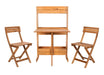 Barley Flower Shelf 3 Piece Bistro Set - Cool Stuff & Accessories