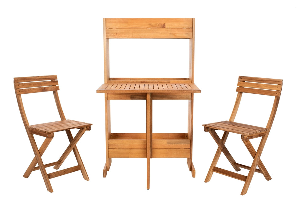 Barley Flower Shelf 3 Piece Bistro Set - Cool Stuff & Accessories