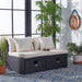 Pramla Outdoor Sette With Ottoman/Black - Cool Stuff & Accessories