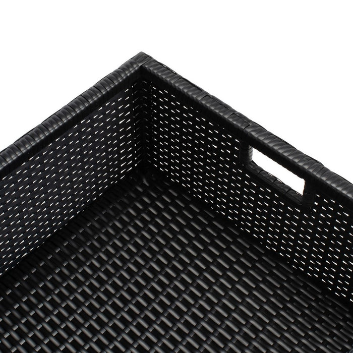 Pramla Outdoor Sette With Ottoman/Black - Cool Stuff & Accessories