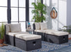 Pramla Outdoor Sette With Ottoman/Black - Cool Stuff & Accessories
