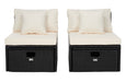 Pramla Outdoor Sette With Ottoman/Black - Cool Stuff & Accessories