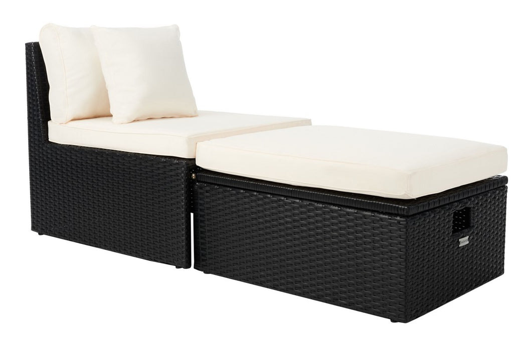 Pramla Outdoor Sette With Ottoman/Black - Cool Stuff & Accessories