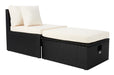 Pramla Outdoor Sette With Ottoman/Black - Cool Stuff & Accessories
