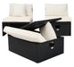 Pramla Outdoor Sette With Ottoman/Black - Cool Stuff & Accessories