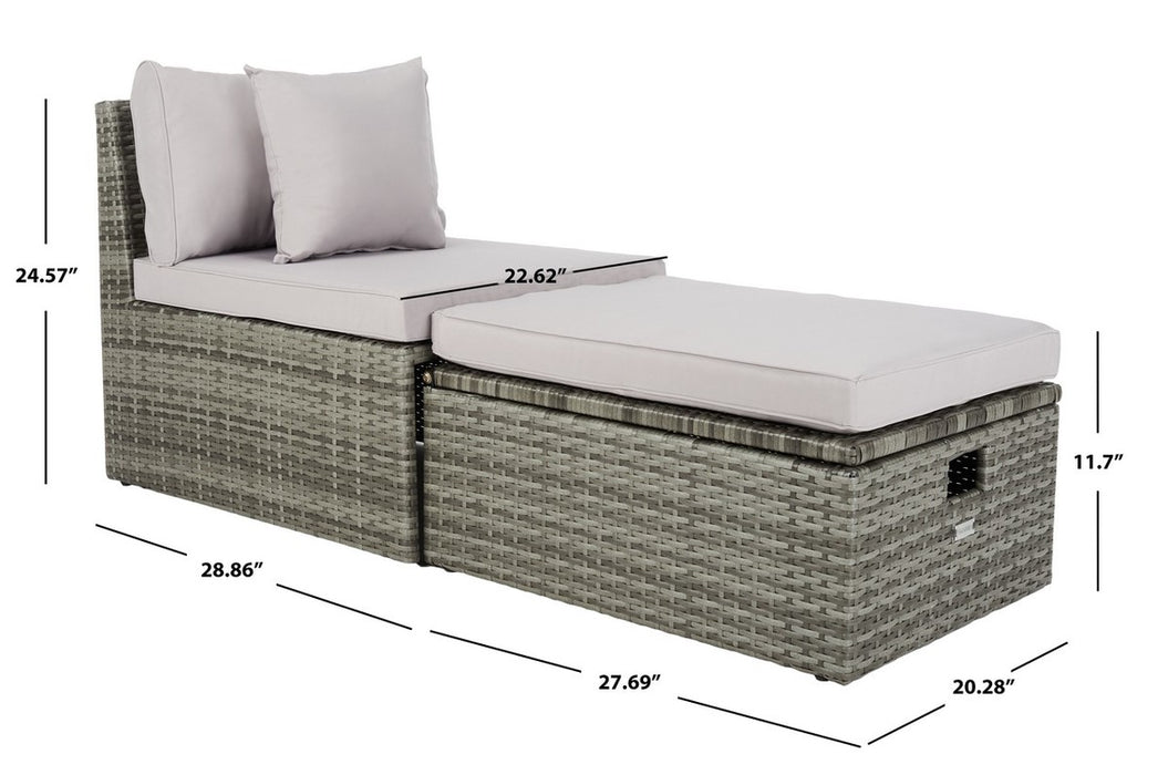 Pramla Outdoor Sette With Ottoman/Grey - Cool Stuff & Accessories
