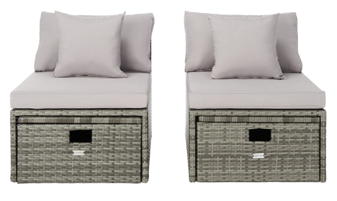 Pramla Outdoor Sette With Ottoman/Grey - Cool Stuff & Accessories