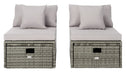 Pramla Outdoor Sette With Ottoman/Grey - Cool Stuff & Accessories