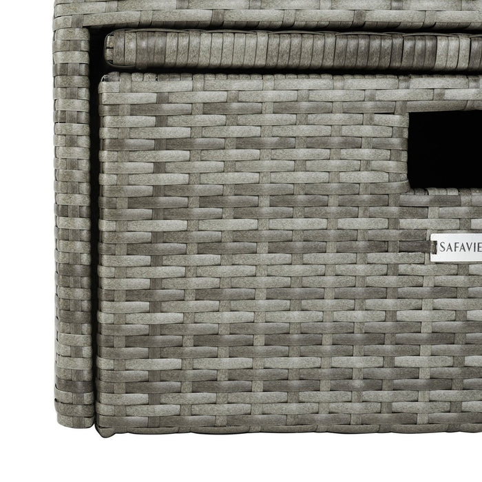 Pramla Outdoor Sette With Ottoman/Grey - Cool Stuff & Accessories