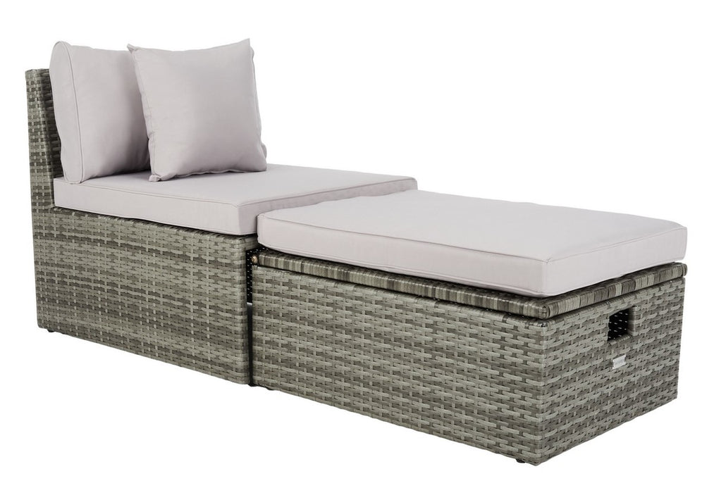 Pramla Outdoor Sette With Ottoman/Grey - Cool Stuff & Accessories