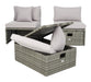Pramla Outdoor Sette With Ottoman/Grey - Cool Stuff & Accessories