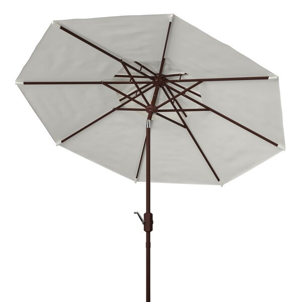 Lorenia 9ft Double Top Market Umbrella/White