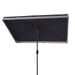 Milan Fringe 6.5 X 10 Ft Rect Crank Umbrella/Navy - Cool Stuff & Accessories